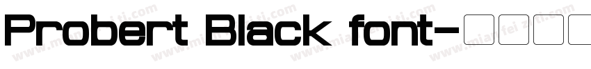 Probert Black font字体转换